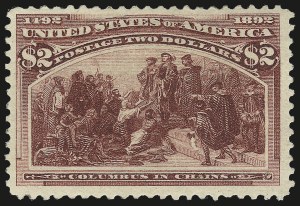 Sale 984, Lot 583, 1893 Columbian Issue ($2.00 thru $5.00, Scott 242-245), $2.00 Columbian (242) Sale 984, Lot 583, 1893 Columbian Issue ($2.00 thru $5.00, Scott 242-245)
