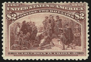 Sale 984, Lot 585, 1893 Columbian Issue ($2.00 thru $5.00, Scott 242-245), $2.00 Columbian (242) Sale 984, Lot 585, 1893 Columbian Issue ($2.00 thru $5.00, Scott 242-245)