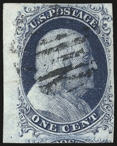 Sale 984, Lot 59, 1c 1851-56 Issue (Scott 5-9)