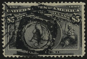 Sale 984, Lot 629, 1893 Columbian Issue ($2.00 thru $5.00, Scott 242-245), $5.00 Columbian (245) Sale 984, Lot 629, 1893 Columbian Issue ($2.00 thru $5.00, Scott 242-245)