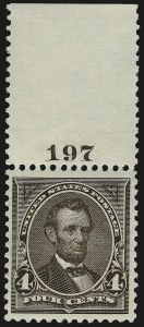 Sale 984, Lot 638, 1894 Unwatermarked Bureau Issue (Scott 246-263)