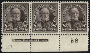 Sale 984, Lot 640, 1894 Unwatermarked Bureau Issue (Scott 246-263)