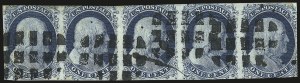 Sale 984, Lot 67, 1c 1851-56 Issue (Scott 5-9)