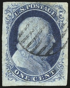Sale 984, Lot 72, 1c 1851-56 Issue (Scott 5-9)