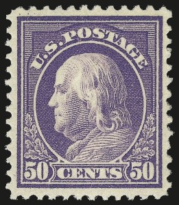 Sale 984, Lot 877, 1912-14 Washington-Franklin Issue (Scott 405-423)