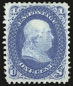 Sale Number 989, Lot Number 102, 1867-68 Grilled Issue and 1875 Re-Issue Sale Number 989, Lot Number 102, 1867-68 Grilled Issue and 1875 Re-Issue