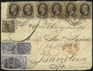 Sale 989, Lot 123, 1869 Pictorial Issue and 1875 Re-Issue