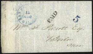 Sale 989, Lot 20, California and Western Mails