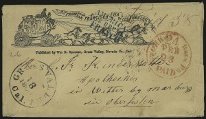 Sale 989, Lot 22, California and Western Mails