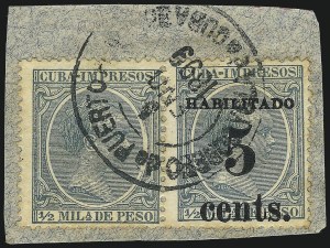 Sale 989, Lot 235, The Dr. Yamil H. Kouri Collection of Cuba Puerto Principe Issues