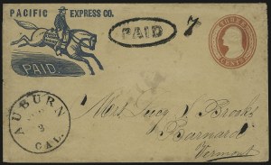 Sale 989, Lot 26, California and Western Mails