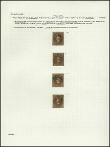 Sale 989, Lot 278, South America, THE JOHN H. HALL JR. COLLECTION OF CHILE 1853-65 "COLON" ISSUES Sale 989, Lot 278, South America