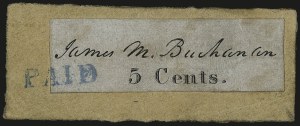 Sale 989, Lot 31, Postmasters Provisionals