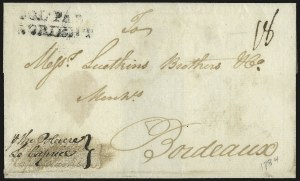 Sale 989, Lot 4, French Packet Service, 1783-1788