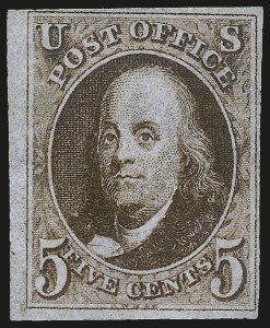 Sale 989, Lot 40, 1847 Issue