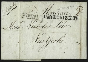 Sale 989, Lot 9, French Packet Service, 1783-1788
