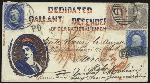 Sale 989, Lot 94, 1861-66 Issue, incl. Encased Postage