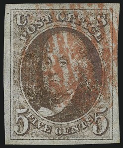 Sale 992, Lot 2004, 1847 Issue (Scott 1-2)