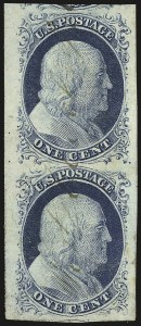 Sale 992, Lot 2041, 1c 1851-56 Issue (Scott 5-9)