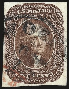 Sale 992, Lot 2049, 3c and 5c 1851-56 Issue (Scott 10-12)