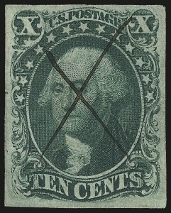 Sale 992, Lot 2061, 10c and 12c 1851-56 Issue (Scott 13-17)
