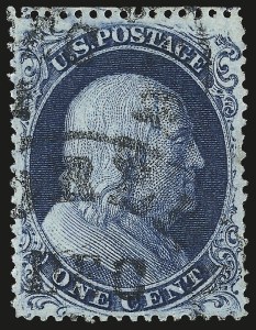 Sale 992, Lot 2074, 1c 1857-60 Issue (Scott 18-24)
