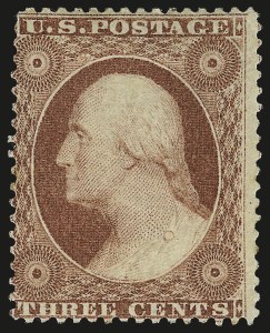 Sale 992, Lot 2082, 3c-5c 1857-60 Issue (Scott 25-30A)