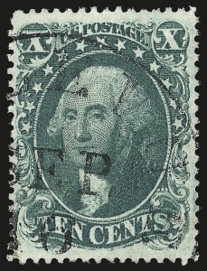 Sale 992, Lot 2091, 10c 1857-60 Issue (Scott 31-35)