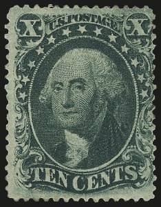 Sale 992, Lot 2094, 10c 1857-60 Issue (Scott 31-35)