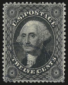 Sale Number 992, Lot Number 2097, 12c-90c 1857-60 Issue (Scott 36-39)
