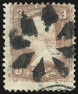 Sale 992, Lot 2146, 1867 Experimental Grills (A-Z, Scott 79-85E)