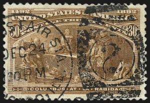 Sale 992, Lot 2282, 1893 Columbian Issue (1c thru 8c, Scott 230-236)