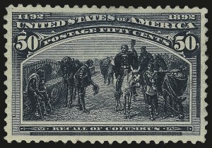 Sale Number 992, Lot Number 2303, 1893 Columbian Issue (10c thru $1.00, Scott 237-241) Sale Number 992, Lot Number 2303, 1893 Columbian Issue (10c thru $1.00, Scott 237-241)