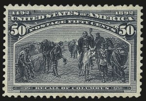 Sale Number 992, Lot Number 2307, 1893 Columbian Issue (10c thru $1.00, Scott 237-241) Sale Number 992, Lot Number 2307, 1893 Columbian Issue (10c thru $1.00, Scott 237-241)