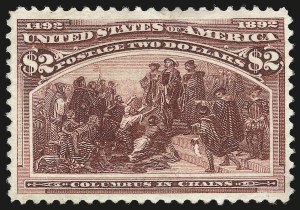 Sale 992, Lot 2318, 1893 Columbian Issue ($2.00 thru $5.00, Scott 242-245)