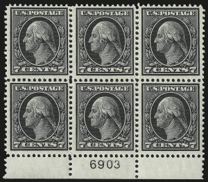 Sale 992, Lot 2468, 1912-14 Washington-Franklin Issue (Scott 405-423)