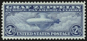 Sale 992, Lot 2590, Air Post Graf Zeppelin Issue (Scott C13-C15)