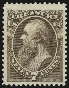 Sale 992, Lot 2640, Officials (O), 7c Treasury (O76) Sale 992, Lot 2640, Officials (O)