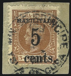 Sale 992, Lot 2715, The Dr. Yamil H. Kouri Collection of Cuba Puerto Principe Issues (First Printing)