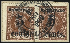 Sale 992, Lot 2719, The Dr. Yamil H. Kouri Collection of Cuba Puerto Principe Issues (Second Printing)