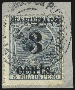 Sale 992, Lot 2749, The Dr. Yamil H. Kouri Collection of Cuba Puerto Principe Issues (Fifth Printing, Balance)