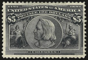 Sale 992, Lot 2834, Group Lots by Issue, $1.00-$5.00 Columbian (241-245) Sale 992, Lot 2834, Group Lots by Issue