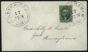 Sale 993, Lot 282, 10c 1855 Issue On Cover