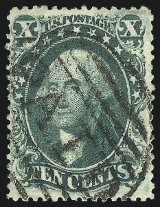 Sale 993, Lot 326, 10c 1857-60 Issue Off Cover