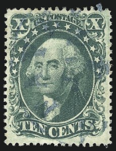 Sale 993, Lot 328, 10c 1857-60 Issue Off Cover