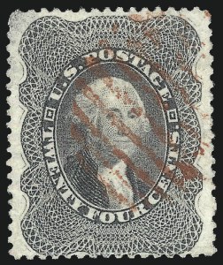 Sale 993, Lot 349, 12c-90c 1857-60 Issue Off Cover