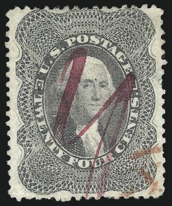 Sale 993, Lot 350, 12c-90c 1857-60 Issue Off Cover