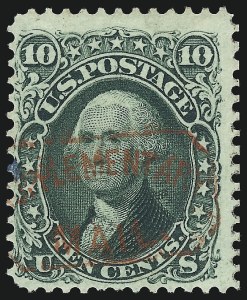Sale 993, Lot 360, 12c-90c 1857-60 Issue Off Cover