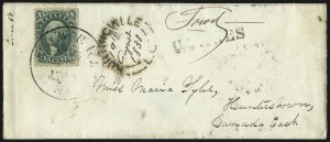 Sale 993, Lot 369, 10c 1857-60 Issue On Cover