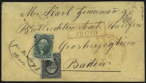 Sale 993, Lot 374, 10c 1857-60 Issue On Cover